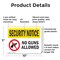 Signmission No Guns Allowed OSHA Security Notice Sign, Plastic, 10in W x 7in L, 2PK OS-2PACK-SN-P-710-L-11614 - alternate 7